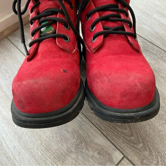 Wolverine Red Safety Protective Field Leather Workboots - Picture 5 of 15